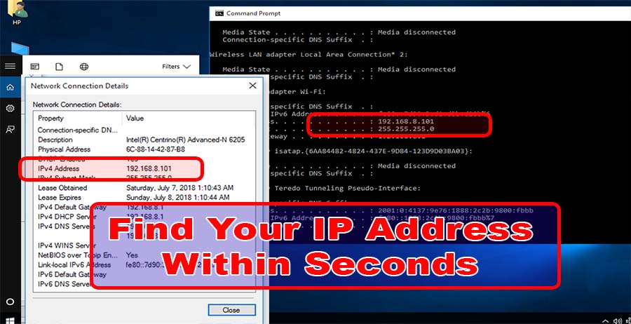 How to Find IP Address Windows 10
