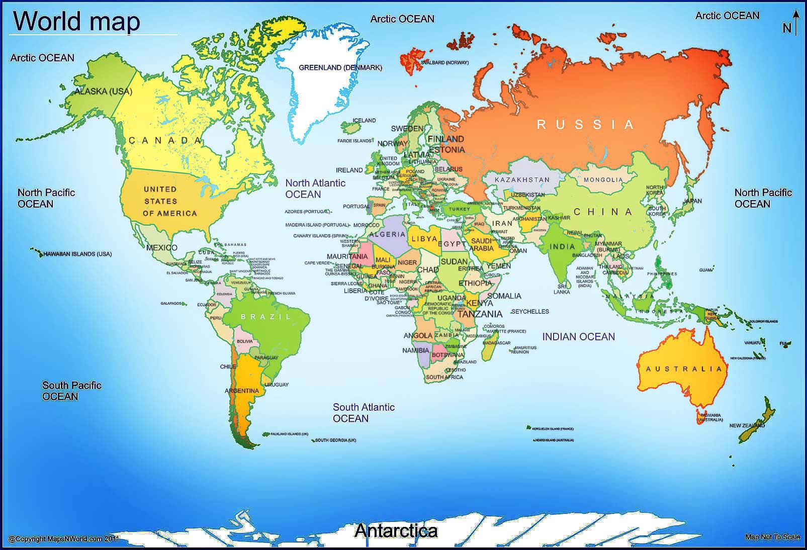 How to find printable world maps for free of cost? Getinfolist com