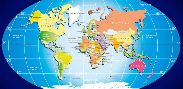Printable maps of the world – the best source to have facts related to desired spot of our world