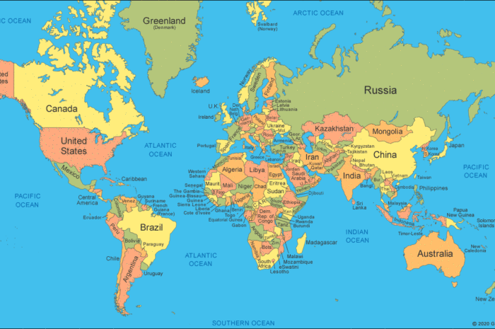 Advantages of having large world maps in home and schools
