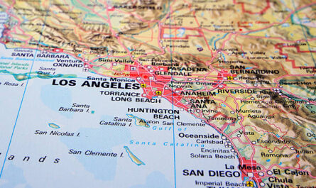 Los Angeles on a map.